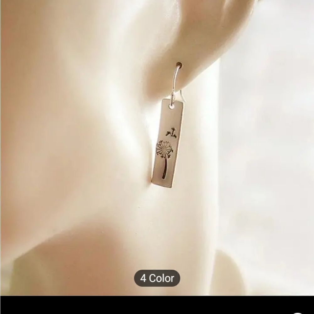 Women's‎ earrings geometric flower drop new e27